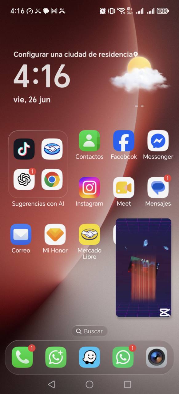 Video de Maratoneo reproduciéndose en Picture-in-Picture
